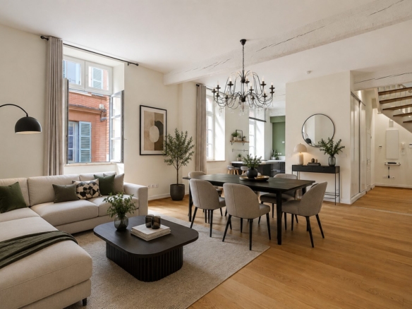 Toulouse hypercentre – Élégant T3 duplex dans un ancien couvent du XVIe siècle