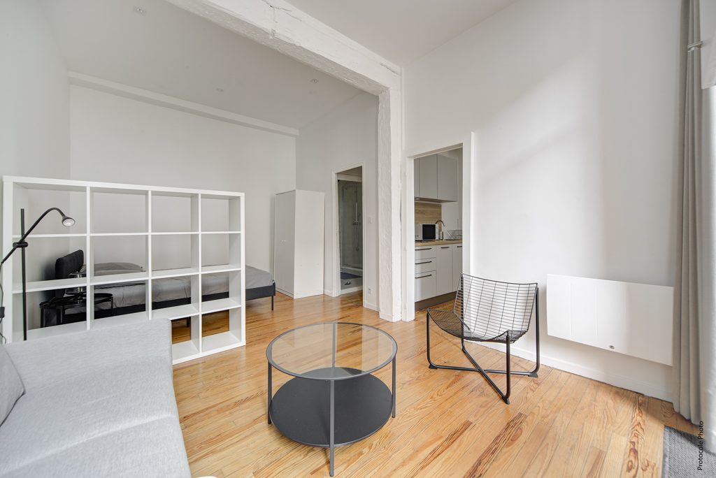 T1 Bis meublé avec terrasse – Investissement locatif clé en main – Toulouse Rue de l’Industrie